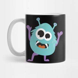 Monster cartoon character with fangs Mug